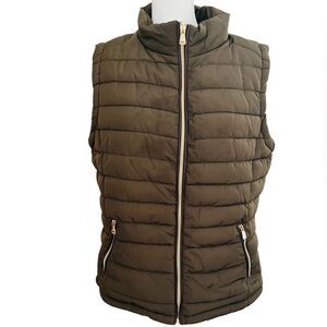 NWOT Special One Premium Collection Olive Green Puffer Vest Jacket Size XL